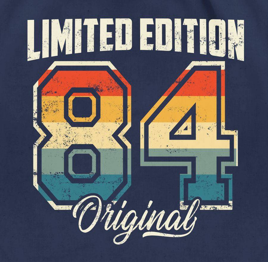 Shirtracer Limited Edition 1984 Original Vierzigster: T-Shirt Turnbeutel Shirtracer Bis zu 50% Rabatt