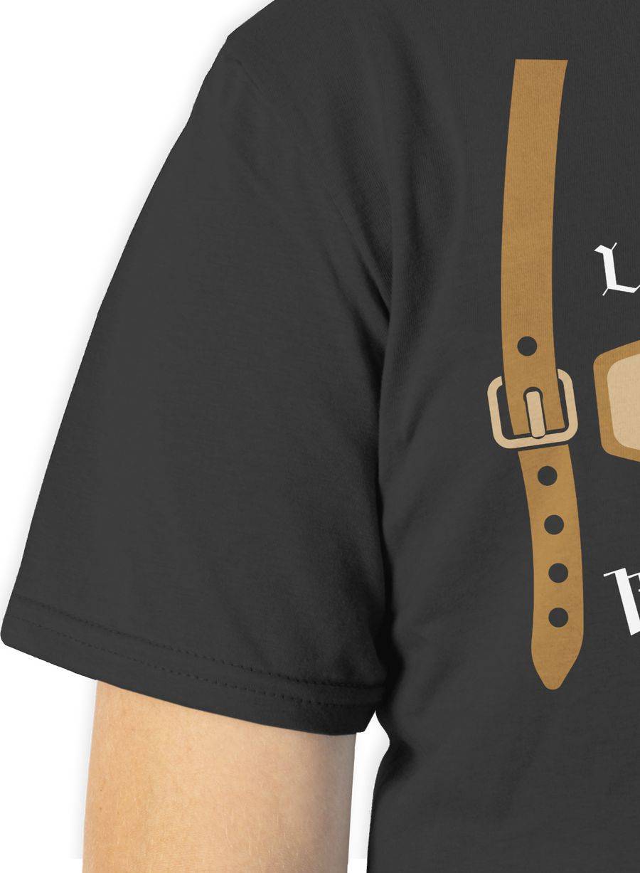 Shirtracer Meine Lederhose ist in der Wäsche Edelweiß: Tshirt Rucksack Shirtracer Sonderangebot der Fabrik
