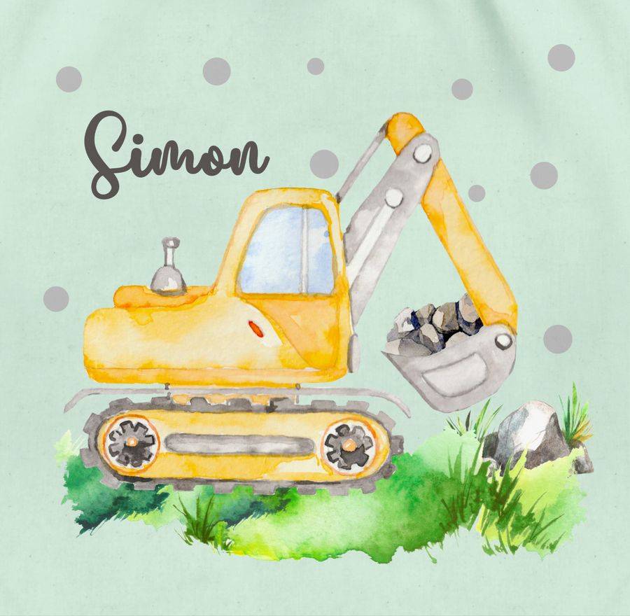 Shirtracer Bagger Baggerfahrer Geschenk: T-Shirt Turnbeutel Shirtracer Discount Store für neue Produkte