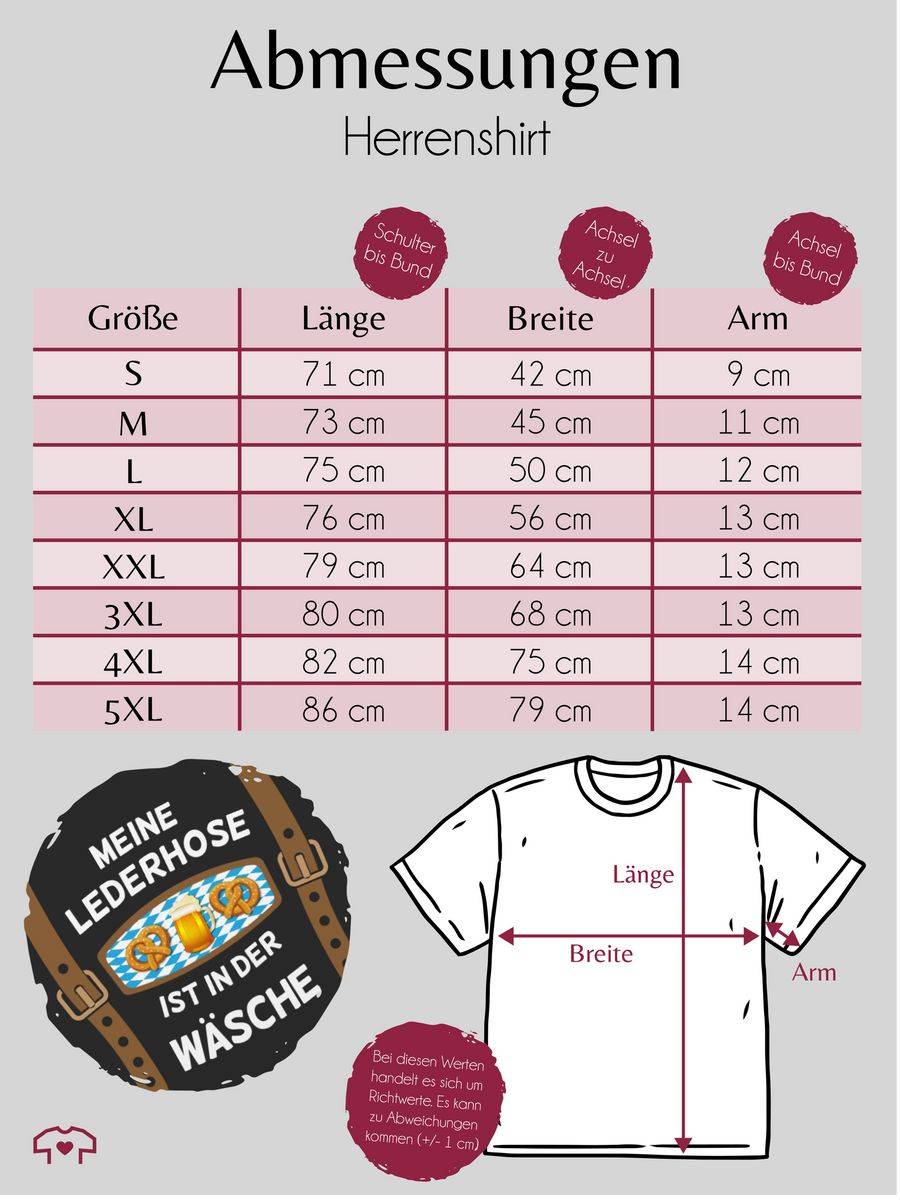 Shirtracer Meine Lederhose ist in der Wäsche Brezeln Shirts & Mehr Shirtracer Online