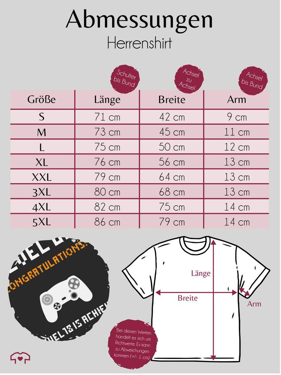 Shirtracer Achtzehn Gamer Level: Tshirt Turnbeutel Shirtracer Outlet