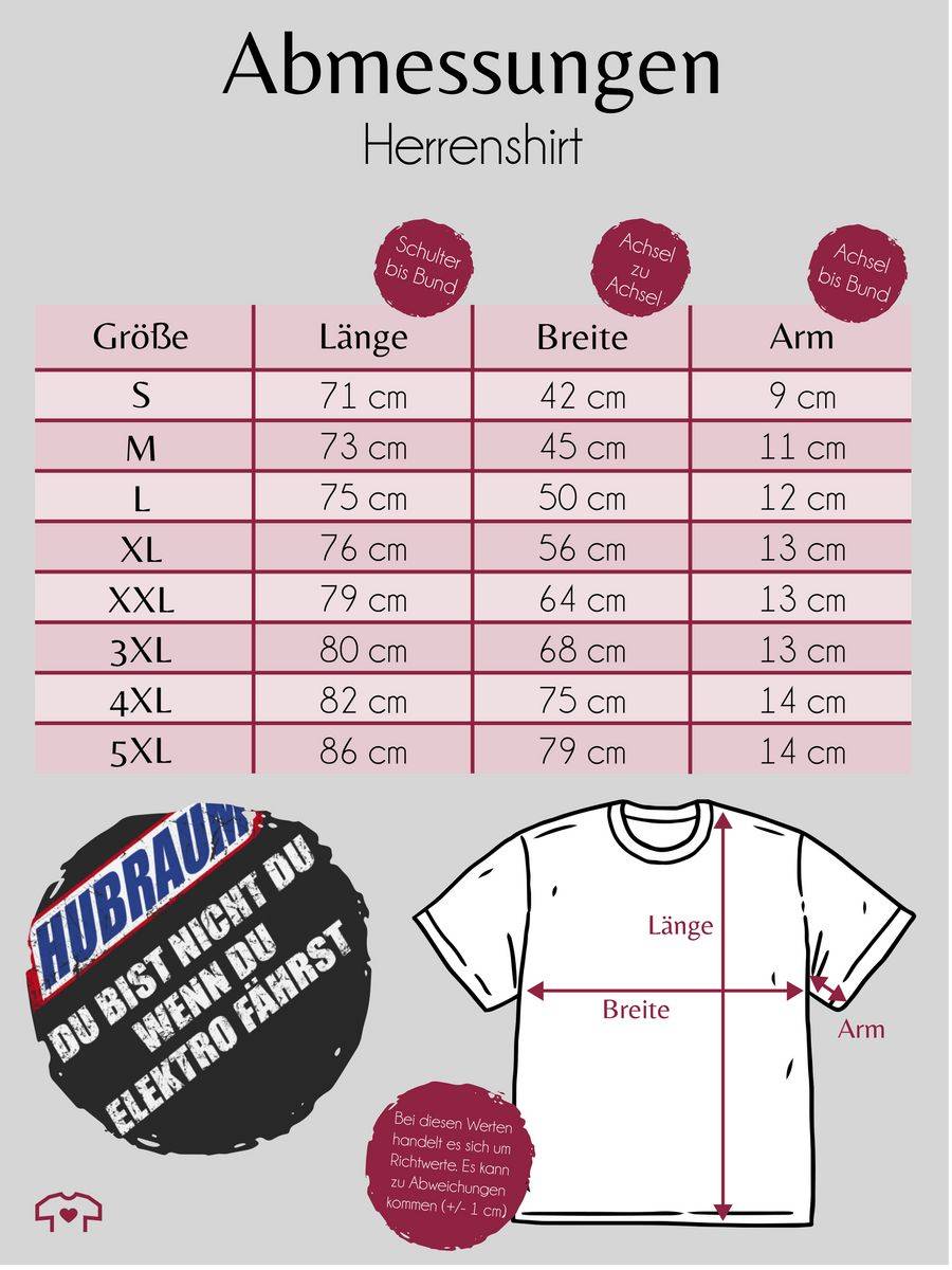 Shirtracer Hubraum - du bist nicht du, wenn du Elektro fährst Shirts & Mehr Shirtracer Hotsell