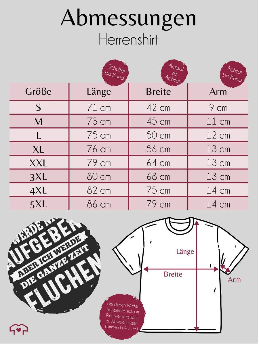 Shirtracer Ich werde nicht aufgeben, aber ich werde die ganze Zeit fluchen Shirts & Mehr Shirtracer Fabrik Onlineshop
