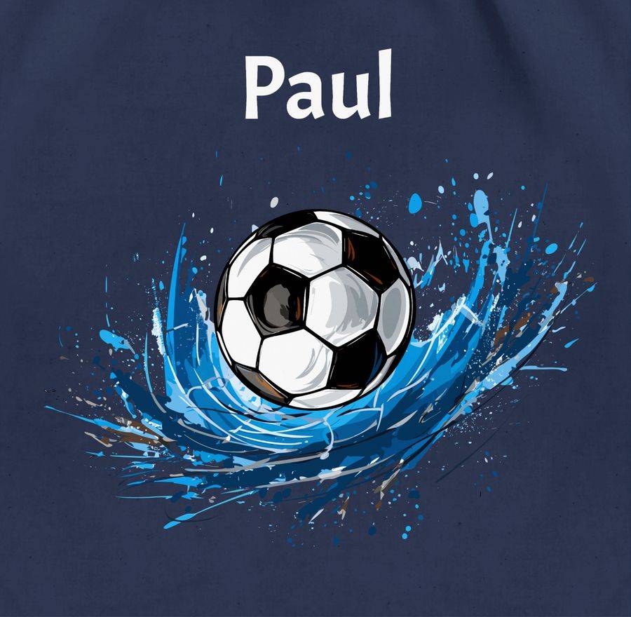 Shirtracer Fußball Fußballfan Fußballbegeistertes Fußballliebender Junge mit Name Shirts Shirtracer Versandkostenfrei