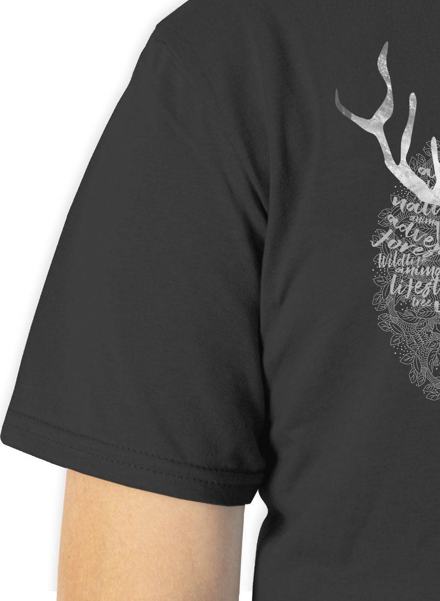 Shirtracer Hirsch Grau: Tshirt Rucksack Shirtracer Begrenztes Angebot