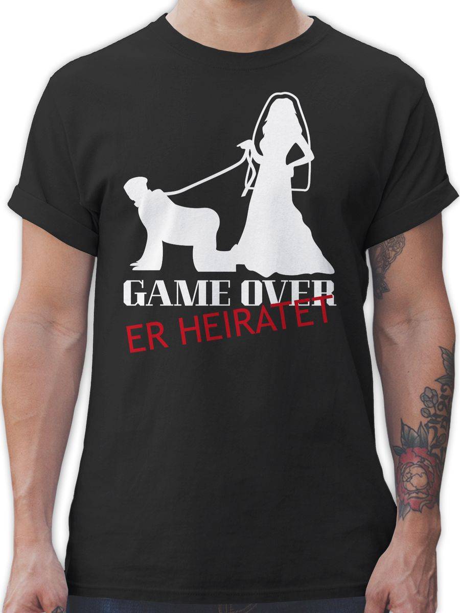 Shirtracer Game over - weiß Shirts & Mehr Shirtracer