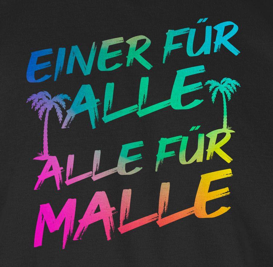 Shirtracer Malle für Alle - Einer für alle Alle für Malle: Tshirt Turnbeutel Shirtracer Osterangebot