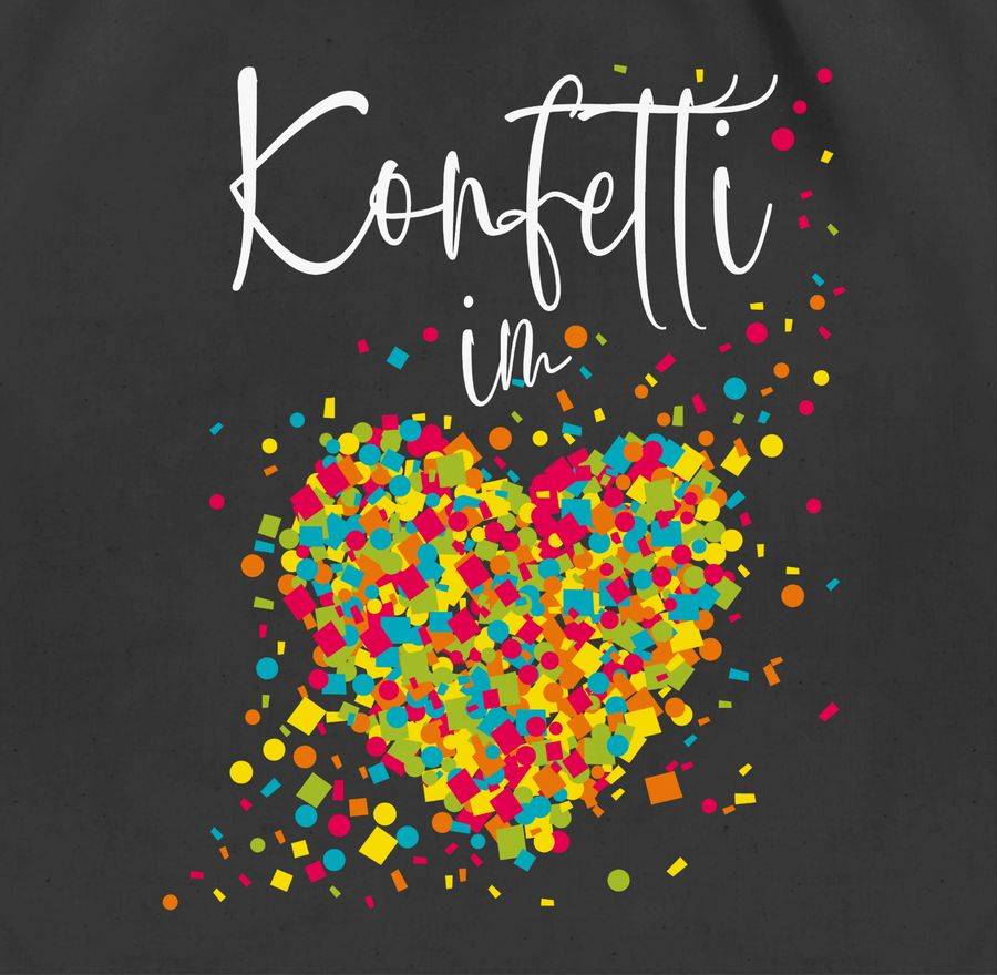 Shirtracer Konfetti im Herzen Kalligrafie - weiß Shirts & Mehr Shirtracer Valentinstagsangebot