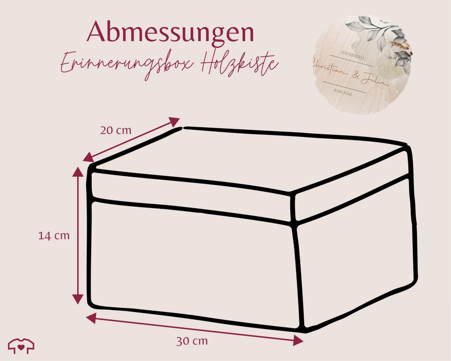 Shirtracer Für immer ja Liebesgeschenk Ich liebe Dich Geschenk Holzkiste Geldgeschenk Shirtracer Jubiläumsangebot