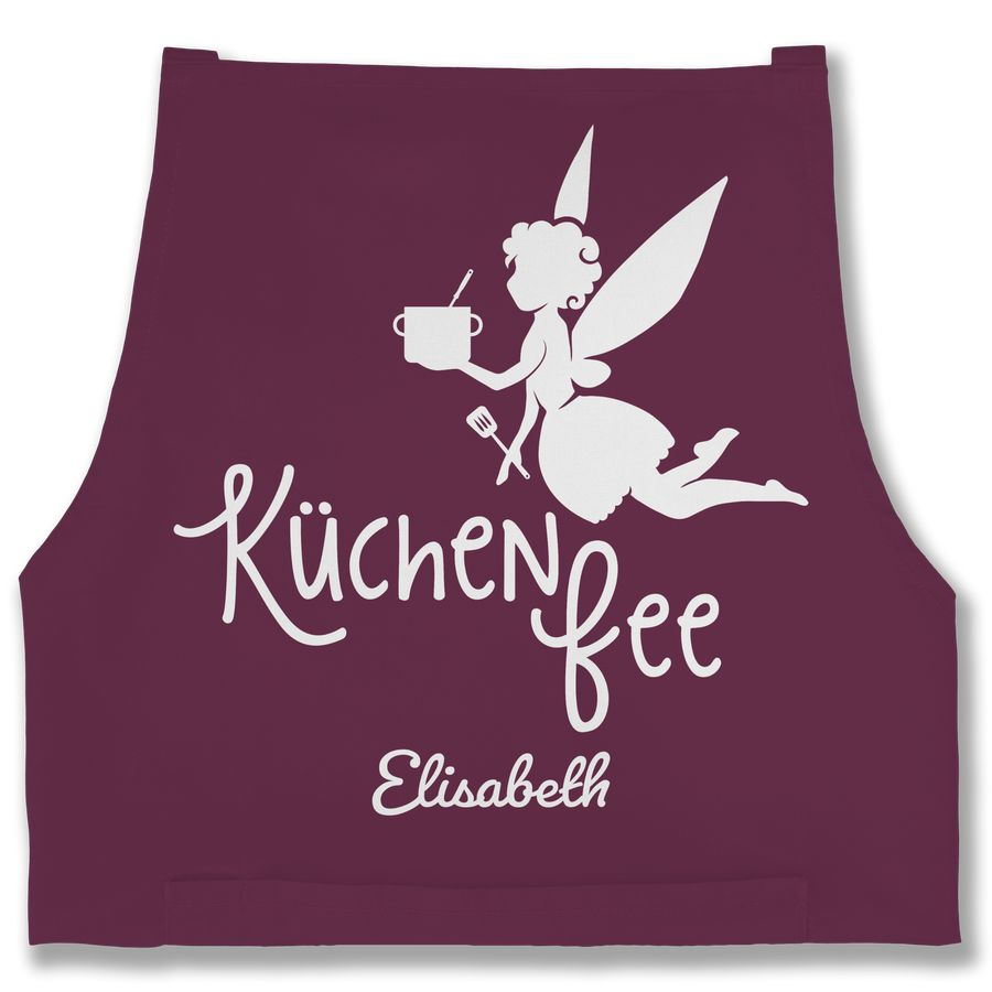 Shirtracer Küchenfee mit Name: Tshirt Turnbeutel Shirtracer