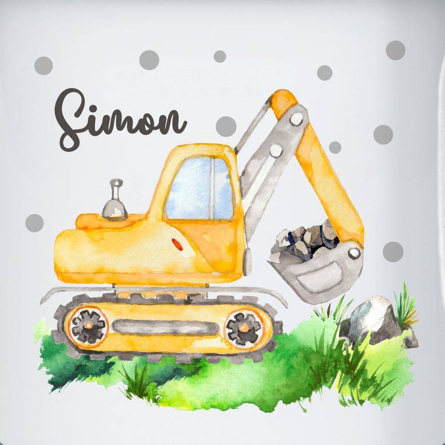Shirtracer Bagger Baggerfahrer Geschenk: T-Shirt Turnbeutel Shirtracer Tiefpreis