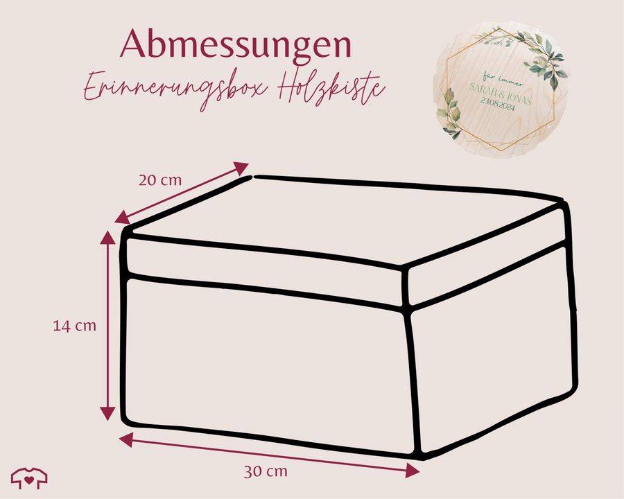 Shirtracer Für immer Hochzeit Box für Geldgeschenke Box für Karten Hochzeit Erinnerun Shirtracer Wochenangebot