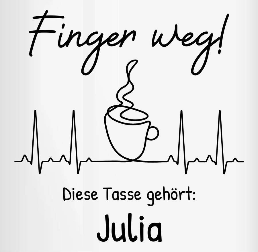 Shirtracer Finger weg diese Tasse gehört Shirts & Mehr Shirtracer Kostenlose Rückgabe