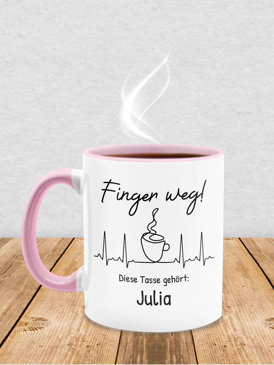 Shirtracer Finger weg diese Tasse gehört Shirts & Mehr Shirtracer Kostenlose Rückgabe