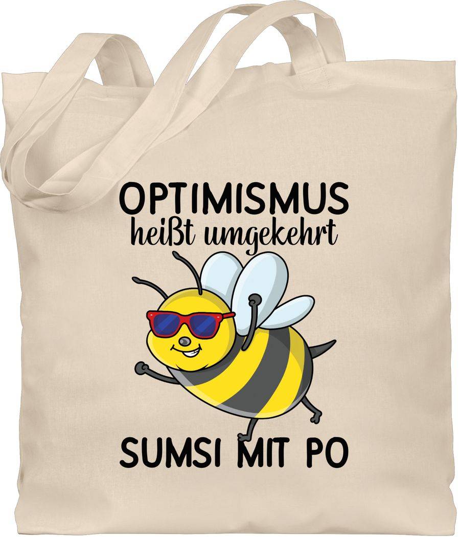Shirtracer Optimismus heißt umgekehrt Sumsi mit Po - schwarz Shirts & Mehr Shirtracer