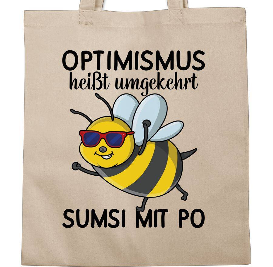 Shirtracer Optimismus heißt umgekehrt Sumsi mit Po - schwarz Shirts & Mehr Shirtracer 50% Rabatt mit kostenlosem Versand