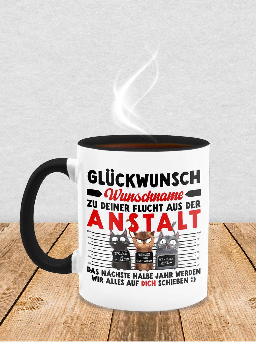 Shirtracer Glückwunsch zu deiner Flucht aus der Anstalt Abschiedsgeschenk Kollegen Abschiedsgeschenke für Kollegen Geschenk zur Verabschiedung Kollegen Shirtracer Kostenloser Versand international