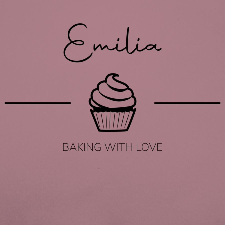 Shirtracer Baking with Love mit Namen: T-Shirt Rucksack Shirtracer Im Verkauf
