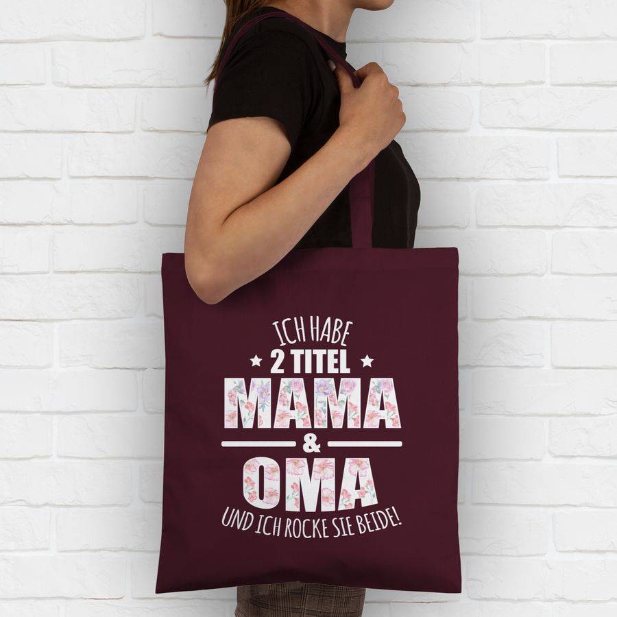 Shirtracer Ich habe 2 Titel Mama & Oma und ich rocke sie beide! - Blumen Shirts & Mehr Shirtracer Verkauf