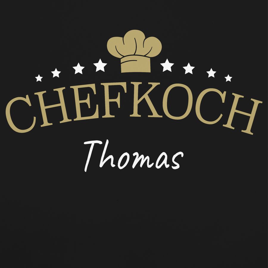 Shirtracer Chefkoch mit Name Geschenk für Koch: T-Shirt Gym Bag Shirtracer Angebote