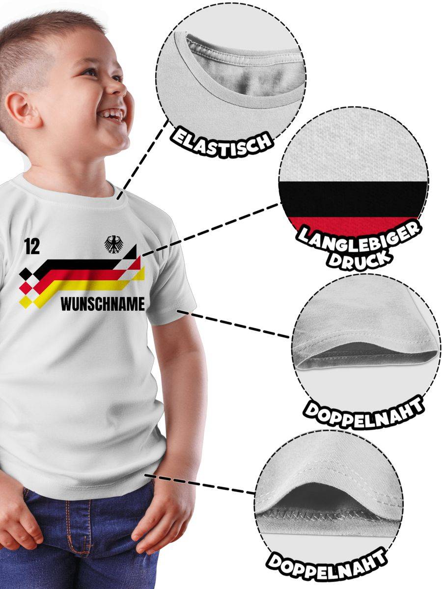 Shirtracer Deutschland Trikot mit Name und Nummer Germany: Tshirt Rucksack Shirtracer Limitierter Zeitrabatt