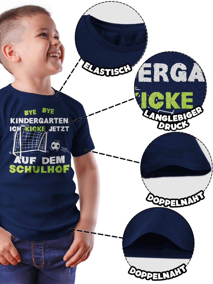 Shirtracer Bye Bye Kindergarten Einschulung Fußball Shirts & Mehr Shirtracer Großer Ausverkauf