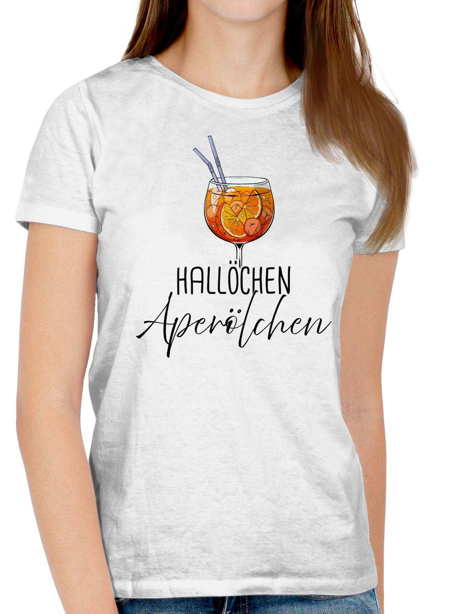Shirtracer Hallöchen Aperölchen Aperol Spritz Mädelsabend Shirts & Mehr Shirtracer Neueste Stile