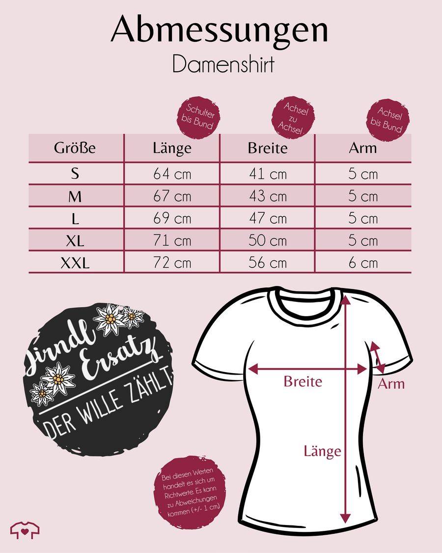 Shirtracer Dirndl Ersatz der Wille zählt - weiß Shirts & Mehr Shirtracer Letzter Tag