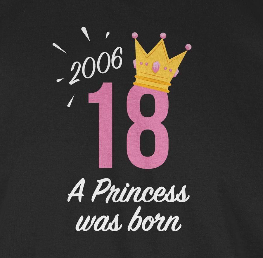 Shirtracer Achtzehnter Geburtstag Mädchen Princess 2006: T-Shirt Turnbeutel Shirtracer Bis zu 60% Rabatt