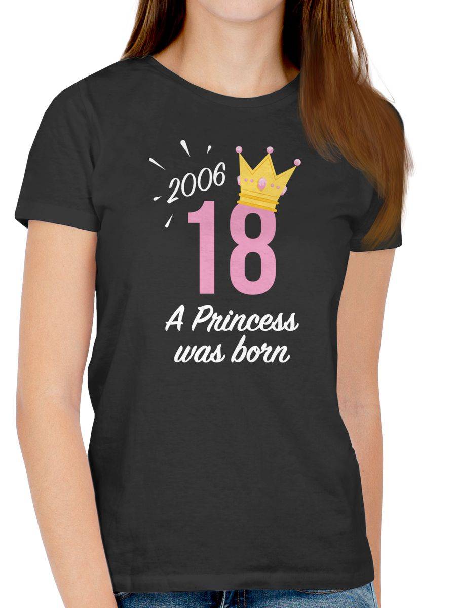 Shirtracer Achtzehnter Geburtstag Mädchen Princess 2006: T-Shirt Turnbeutel Shirtracer Bis zu 60% Rabatt