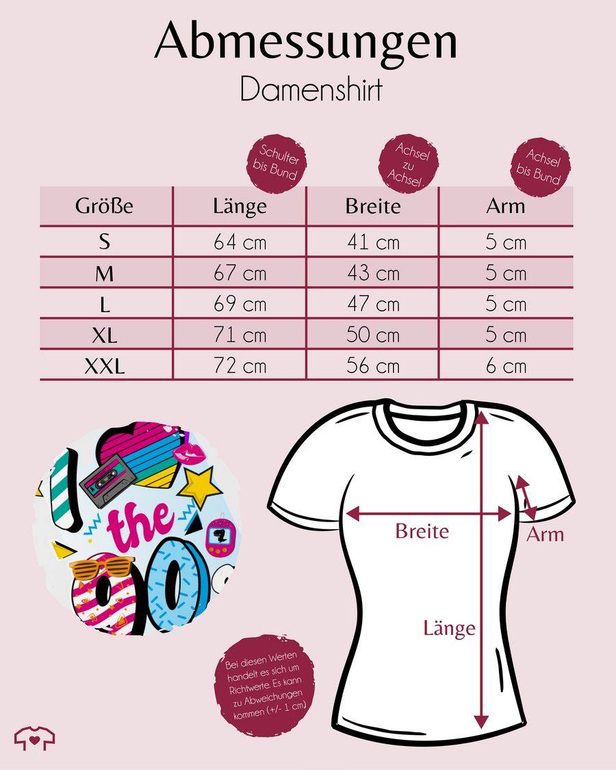 Shirtracer I love the 90s bunt: T-Shirt Turnbeutel Shirtracer Sonderangebot der Fabrik