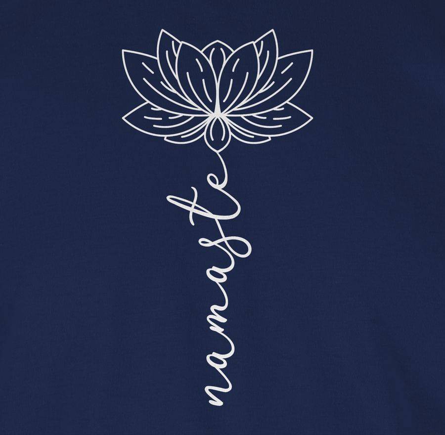 Shirtracer Namaste Lotusblüte weiß: Tshirt Rucksack Shirtracer 2025