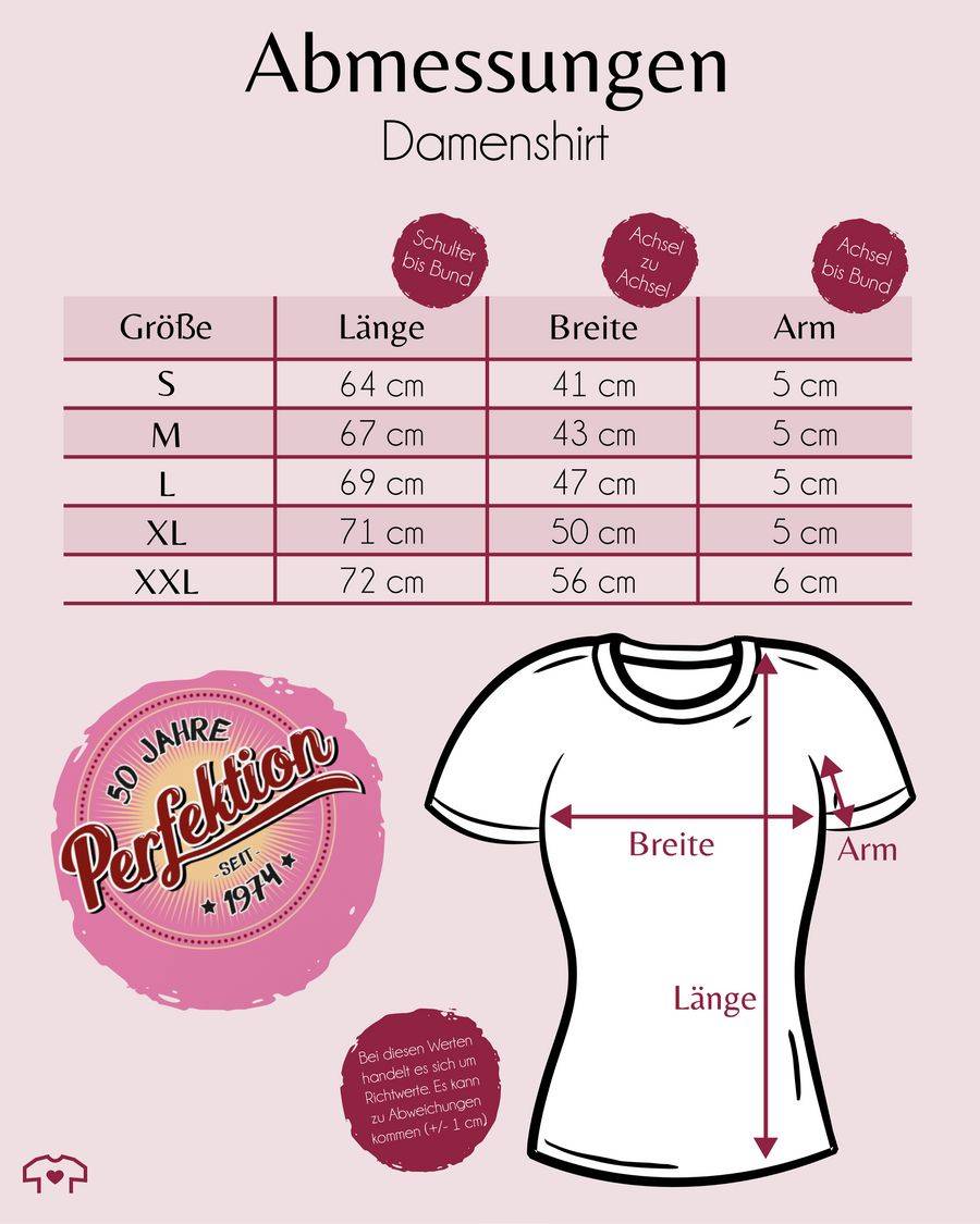 Shirtracer Fünfzig Jahre Perfektion 1974 I Shirts & Mehr Shirtracer Outlet