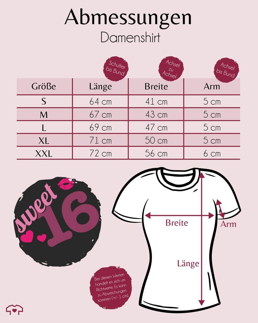 Shirtracer Sweet Sixteen: T-Shirt Rucksack Shirtracer Angebote