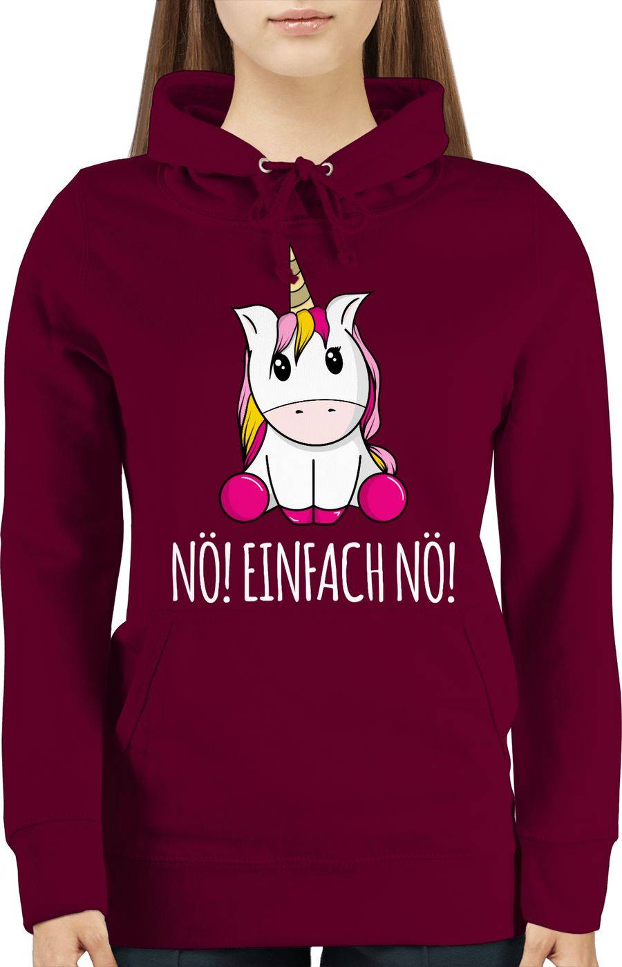 Shirtracer Nö! Einfach Nö! Einhorn weiß Shirts & Mehr Shirtracer Fabrikverkauf