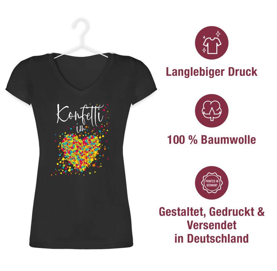 Shirtracer Konfetti im Herzen Kalligrafie - weiß Shirts & Mehr Shirtracer Meist gekauft