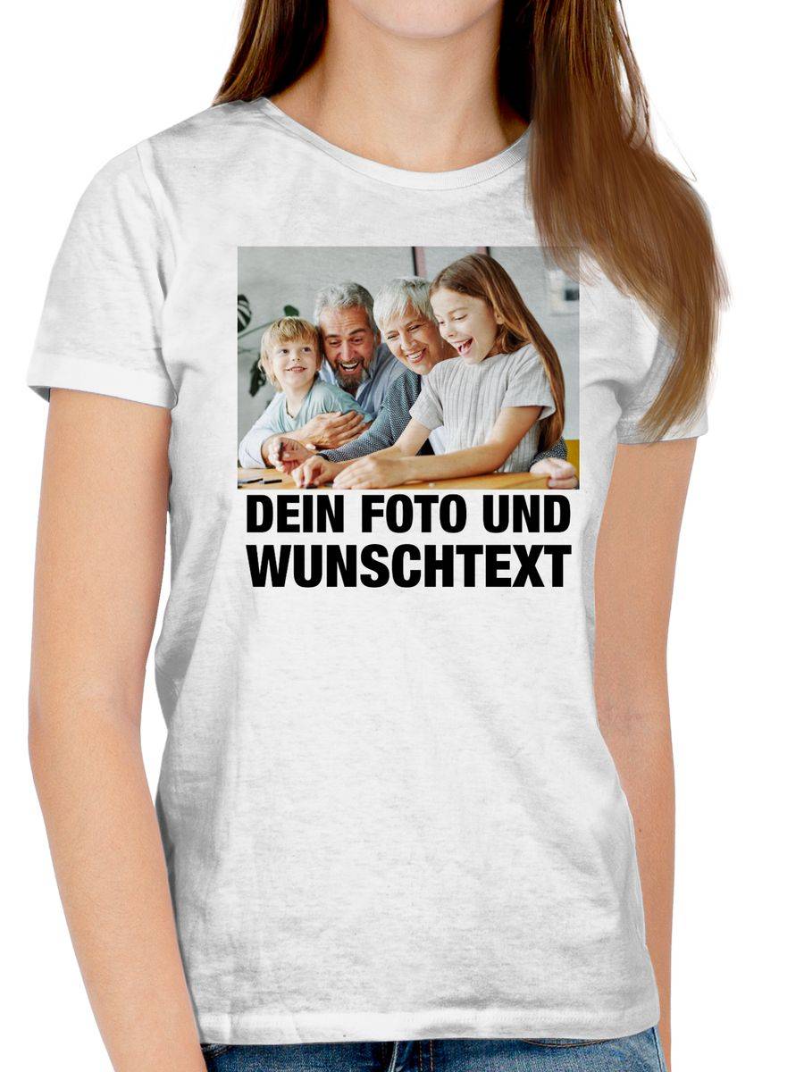Shirtracer Mit Foto eigenem Bild Text Name Wunschtext Shirts & Mehr Shirtracer Günstig kaufen