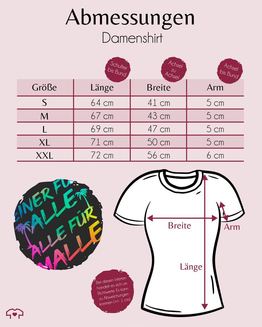 Shirtracer Malle für Alle - Einer für alle Alle für Malle: Tshirt Turnbeutel Shirtracer Versandkostenfrei