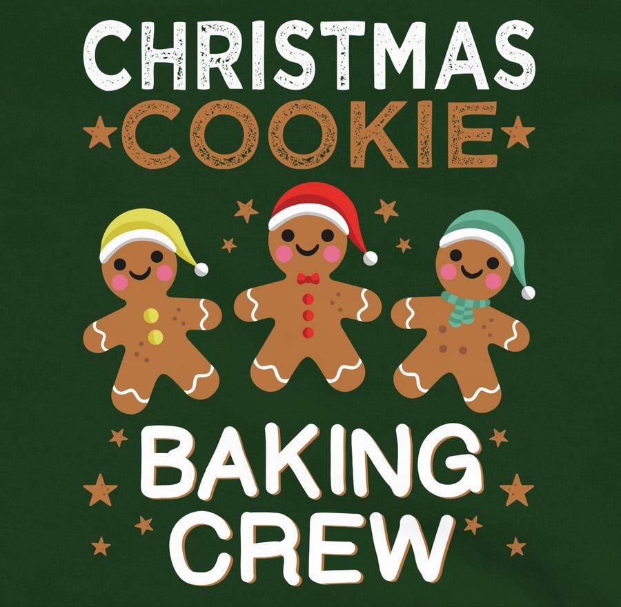 Shirtracer Christmas Cookie Baking Crew Lebkuchenmännchen: Tshirt Gym Bag Shirtracer Preisnachlass