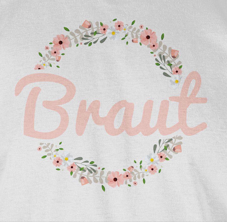 Shirtracer Braut Blumenkranz rosa Shirts & Mehr Shirtracer Saisonschlussverkauf