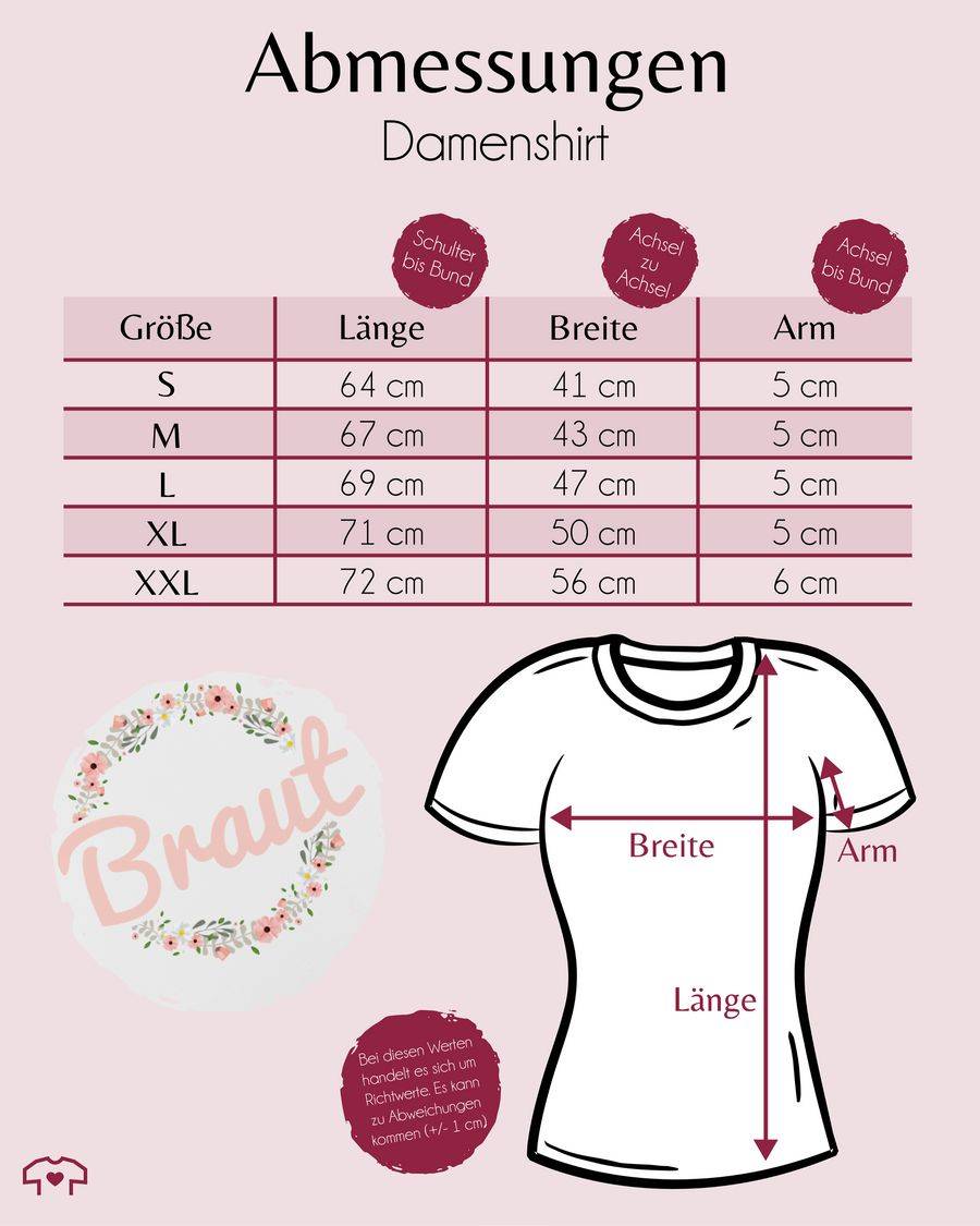 Shirtracer Braut Blumenkranz rosa Shirts & Mehr Shirtracer Saisonschlussverkauf