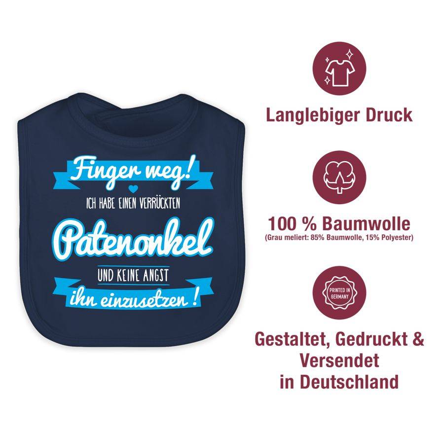 Shirtracer Ich habe einen verrückten Patenonkel blau Shirts & Mehr Shirtracer Lagerräumung