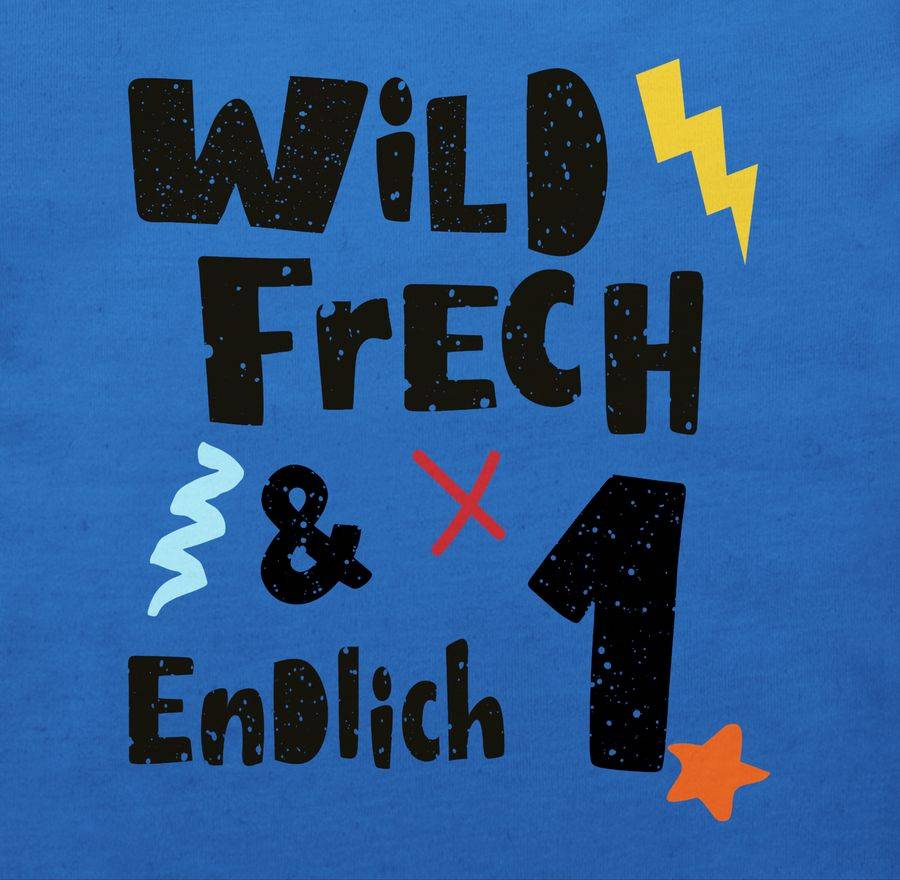 Shirtracer Wild frech und endlich 1 - Wunderbar ein Jahr Shirts & Mehr Shirtracer Online Outlet
