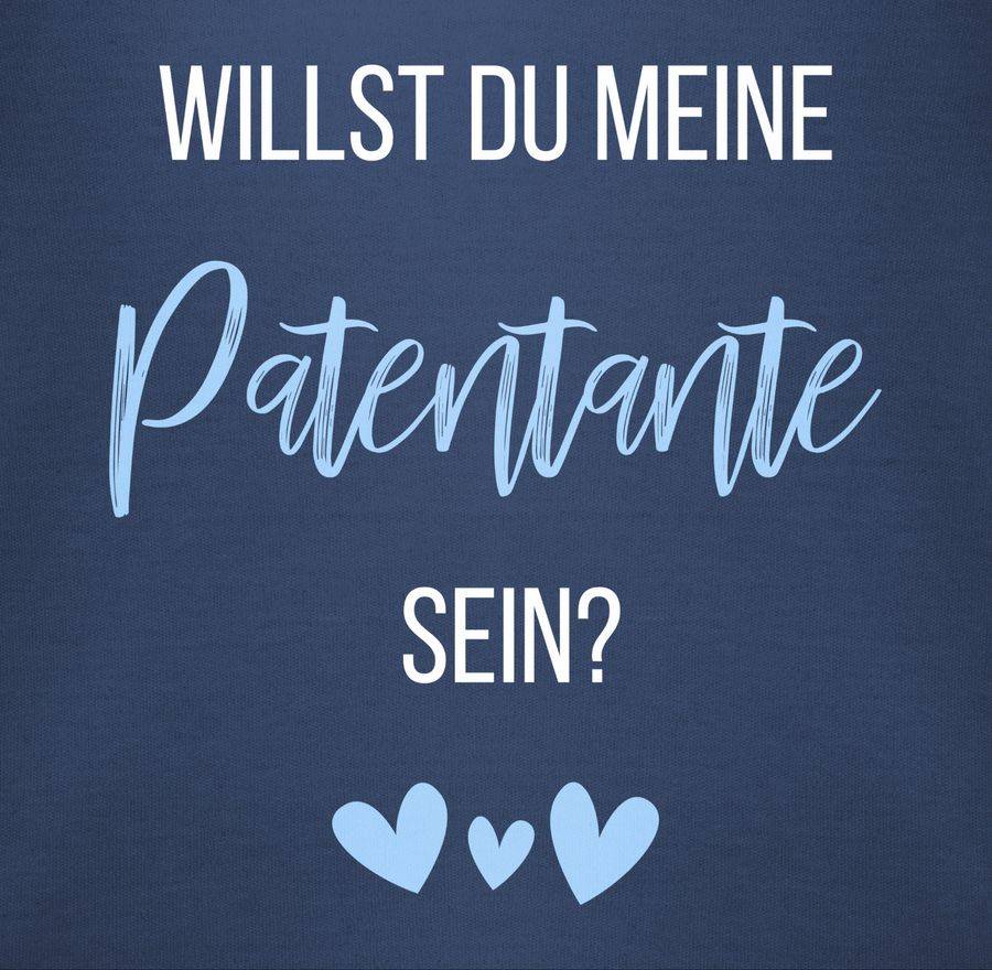 Shirtracer Willst du meine Patentante sein? Babyblau: Tshirt Turnbeutel Shirtracer Bestseller