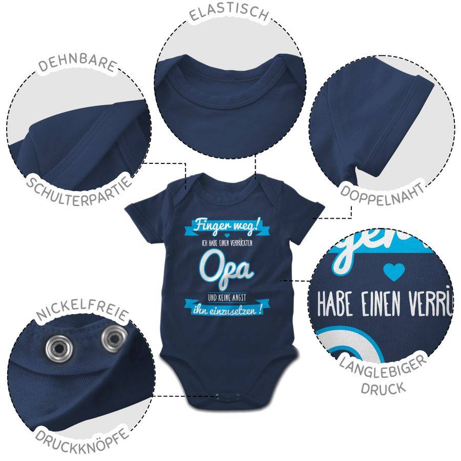 Shirtracer Ich habe einen verrückten Opa blau Shirts & Mehr Shirtracer Zeitbegrenzte Promotion