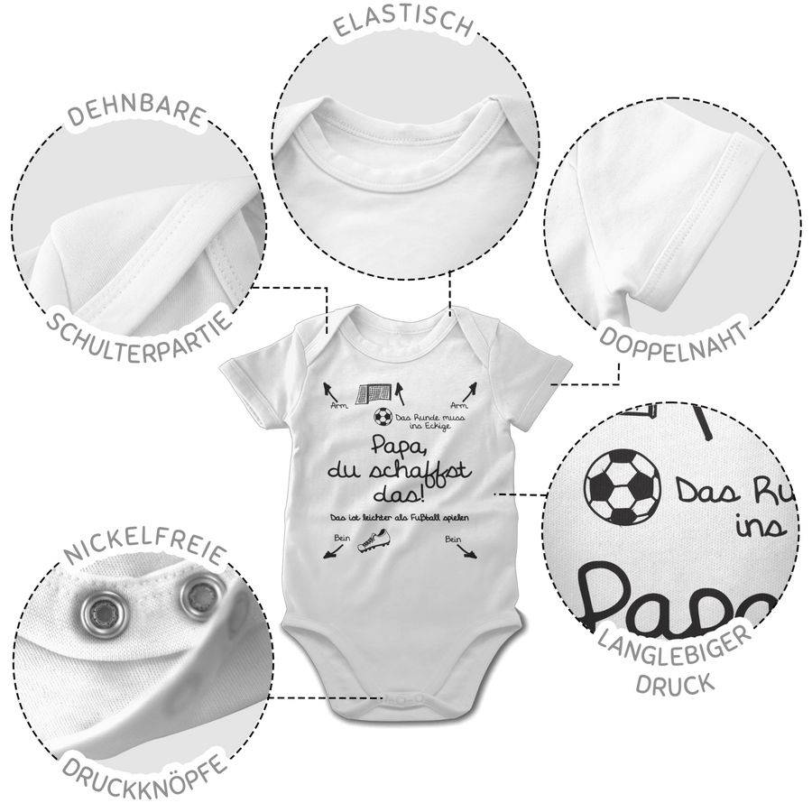Shirtracer Papa du schaffst das Fußball - schwarz Shirts & Mehr Shirtracer Bis zu 50% Rabatt