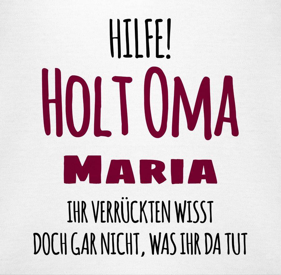 Shirtracer Hilfe Holt Oma - Geschenk zur Geburt Omi: Tshirt Turnbeutel Shirtracer Bis zu 65% Rabatt