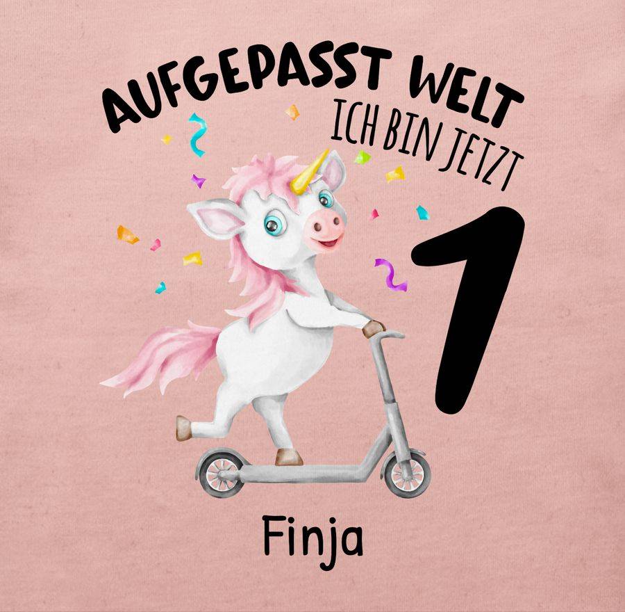 Shirtracer Aufgepasst Welt - Ich bin jetzt 1 - Geburtstagsoutfit Einhorn Ich bin 1 Geschenk Shirtracer Bis zu 55% Rabatt