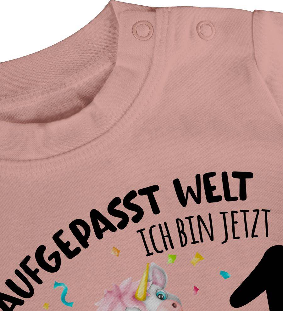 Shirtracer Aufgepasst Welt - Ich bin jetzt 1 - Geburtstagsoutfit Einhorn Ich bin 1 Geschenk Shirtracer Bis zu 55% Rabatt