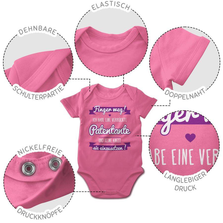 Shirtracer Ich habe eine verrückte Patentante lila Shirts & Mehr Shirtracer Discount Store für neue Produkte
